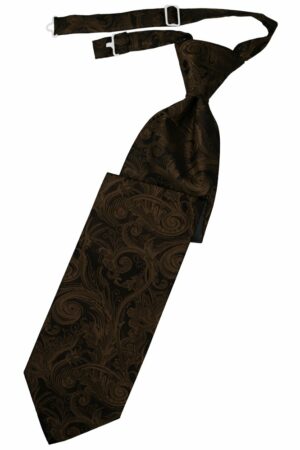 Chocolate Tapestry Long Tie