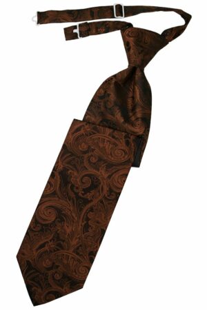 Cognac Tapestry Long Tie