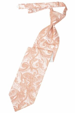 Peach Tapestry Long Tie