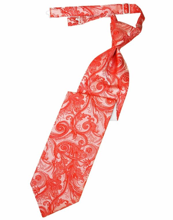 Persimmon Tapestry Long Tie