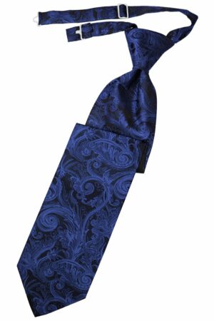 Royal Blue Tapestry Long Tie