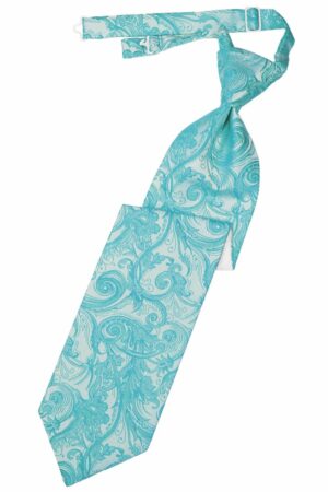 Turquoise Tapestry Long Tie