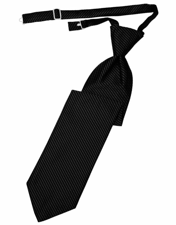 Black Venetian Long Tie