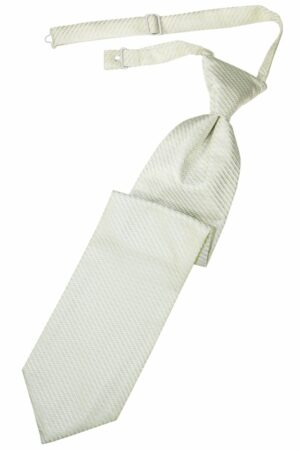 Ivory Venetian Long Tie