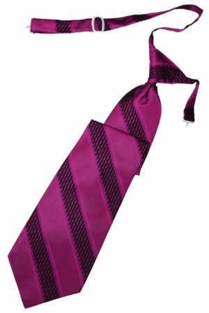 Fuchsia Venetian Stripe Long Tie