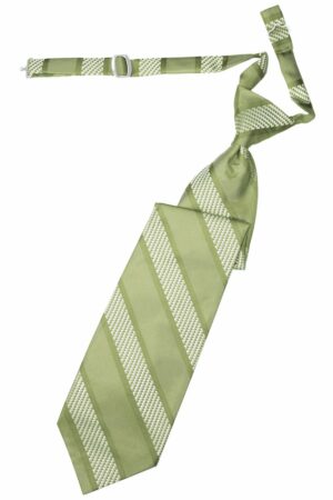 Mint Venetian Stripe Long Tie