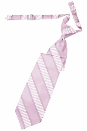 Pink Venetian Stripe Long Tie
