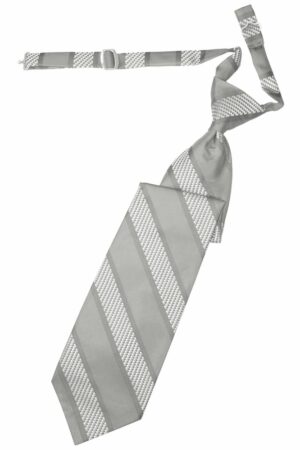 Platinum Venetian Stripe Long Tie