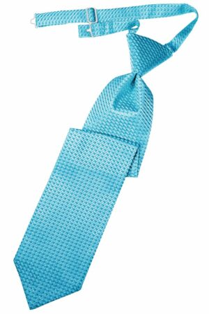 Turquoise Venetian Long Tie