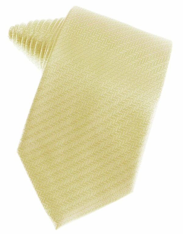 Banana Herringbone Suit Tie