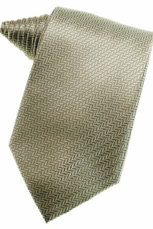 Champagne Herringbone Suit Tie