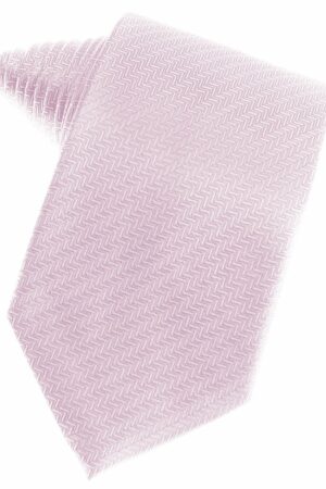 Light Pink Herringbone Suit Tie