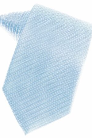 Powder Blue Herringbone Suit Tie