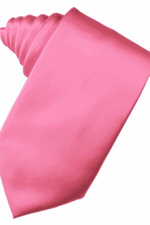 Bubblegum Solid Satin Suit Tie