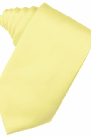 Canary Solid Satin Suit Tie