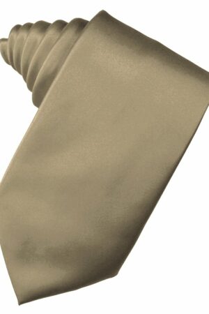 Latte Solid Satin Suit Tie