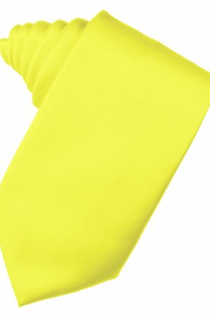 Lemon Solid Satin Suit Tie