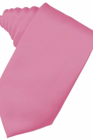 Rose Petal Solid Satin Suit Tie