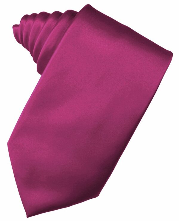 Watermelon Solid Satin Suit Tie