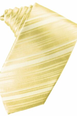 Banana Striped Satin Suit Tie