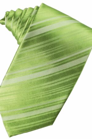Clover Striped Satin Suit Tie