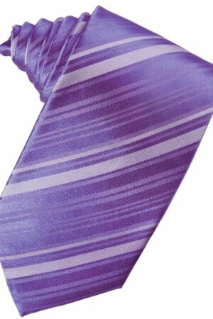 Freesia Striped Satin Suit Tie