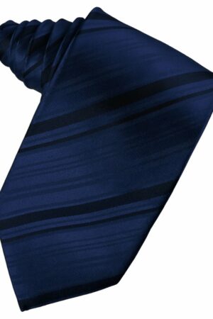 Peacock Striped Satin Suit Tie
