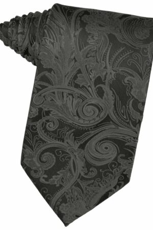 Charcoal Tapestry Suit Tie