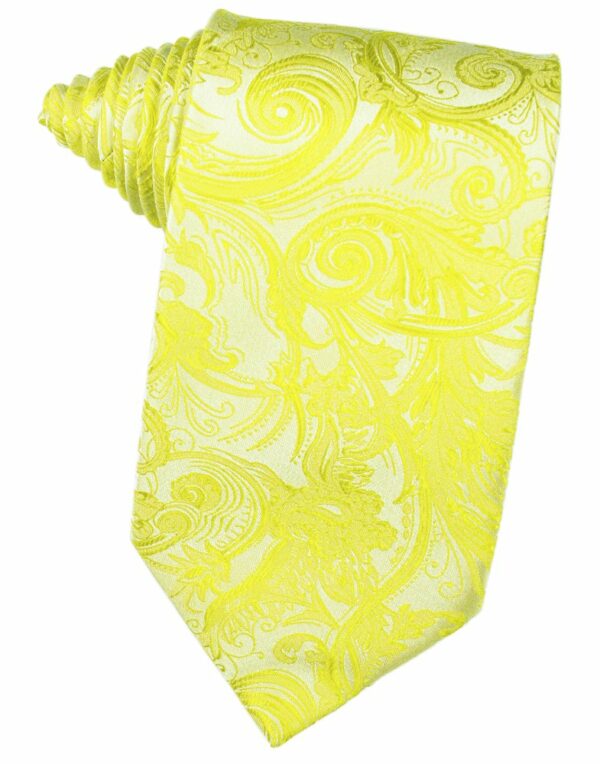 Lemon Tapestry Suit Tie