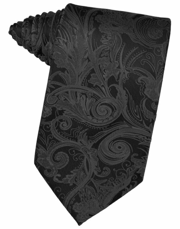 Pewter Tapestry Suit Tie