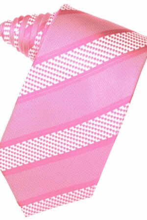 Bubblegum Venetian Stripe Suit Tie