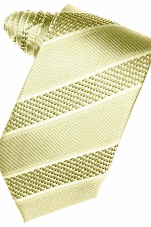 Buttercup Venetian Stripe Suit Tie