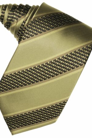 Champagne Venetian Stripe Suit Tie