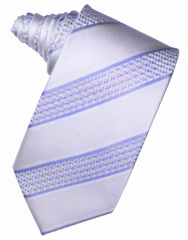 Periwinkle Venetian Stripe Suit Tie