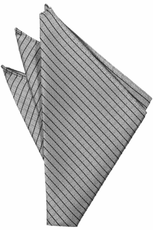 Silver Palermo Pocket Square