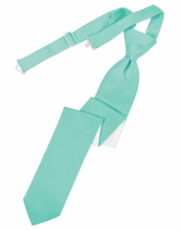 Mermaid Solid Satin Skinny Tie