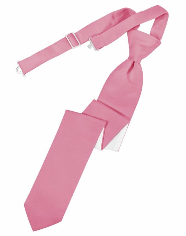 Rose Petal Solid Satin Skinny Tie