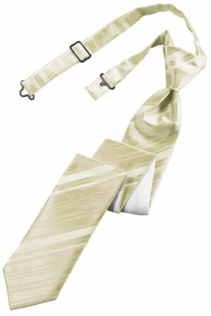 Bamboo Striped Satin Skinny Tie