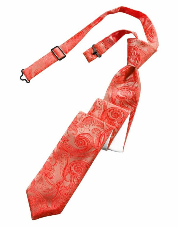 Persimmon Tapestry Skinny Tie