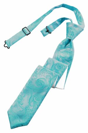 Turquoise Tapestry Skinny Tie