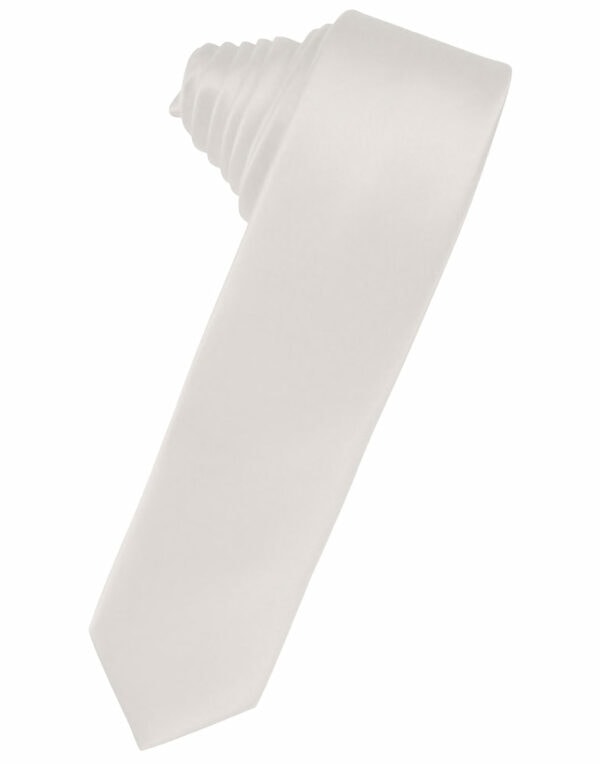 Angel Pink Solid Satin Skinny Suit Tie