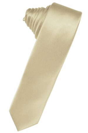 Bamboo Solid Satin Skinny Suit Tie