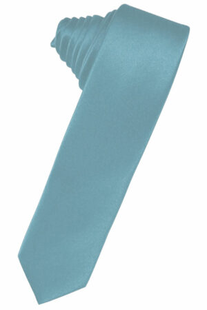 Mist Solid Satin Skinny Suit Tie