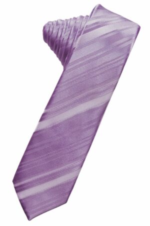 Heather Striped Satin Skinny Suit Tie