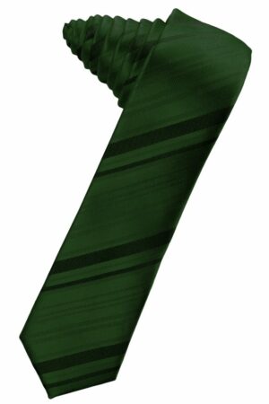 Holly Striped Satin Skinny Suit Tie