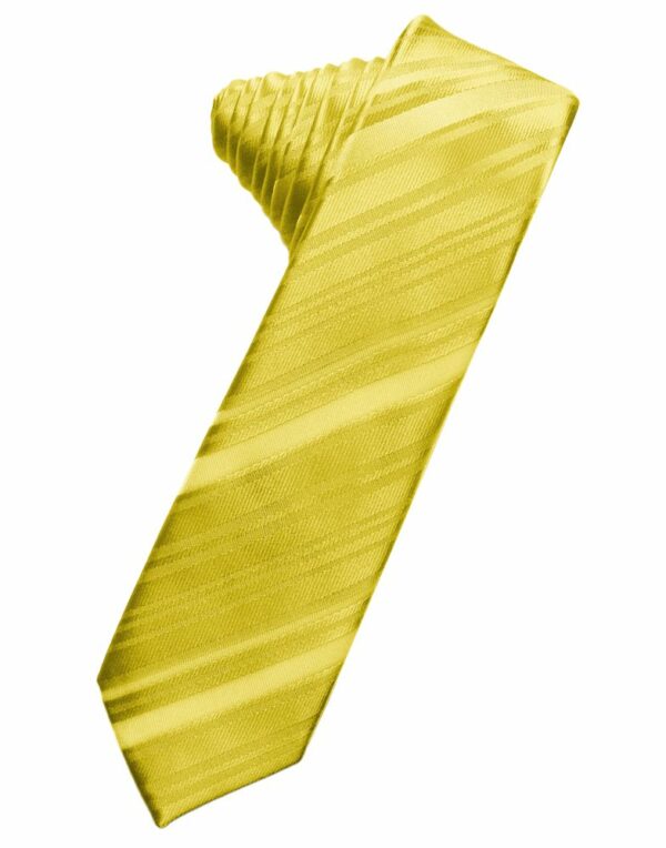 Willow Striped Satin Skinny Suit Tie