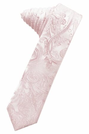 Blush Tapestry Skinny Suit Tie