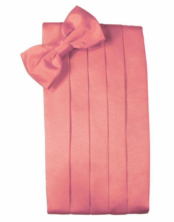 Guava Solid Satin Cummerbund
