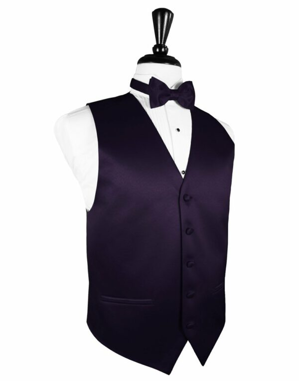 Lapis Solid Satin Vest