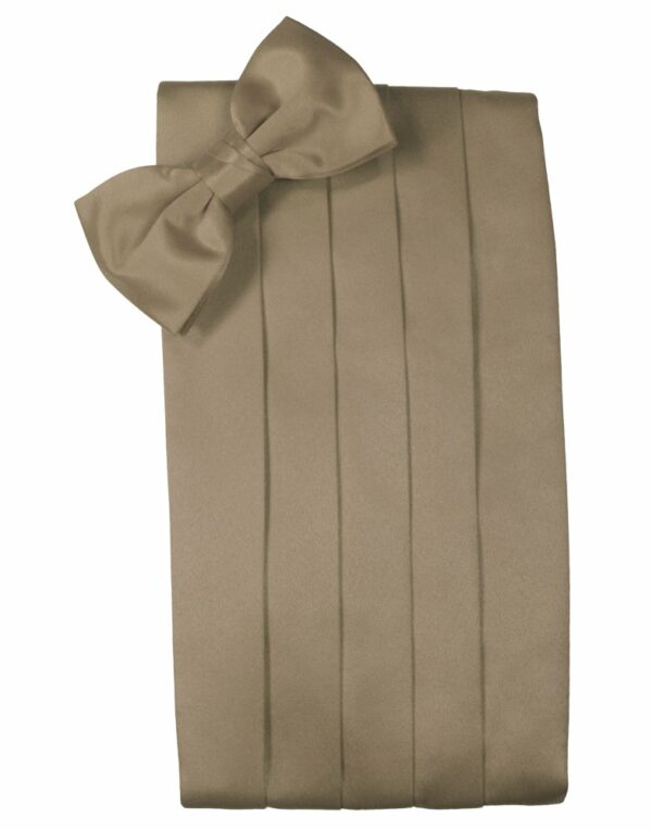 Latte Solid Satin Cummerbund